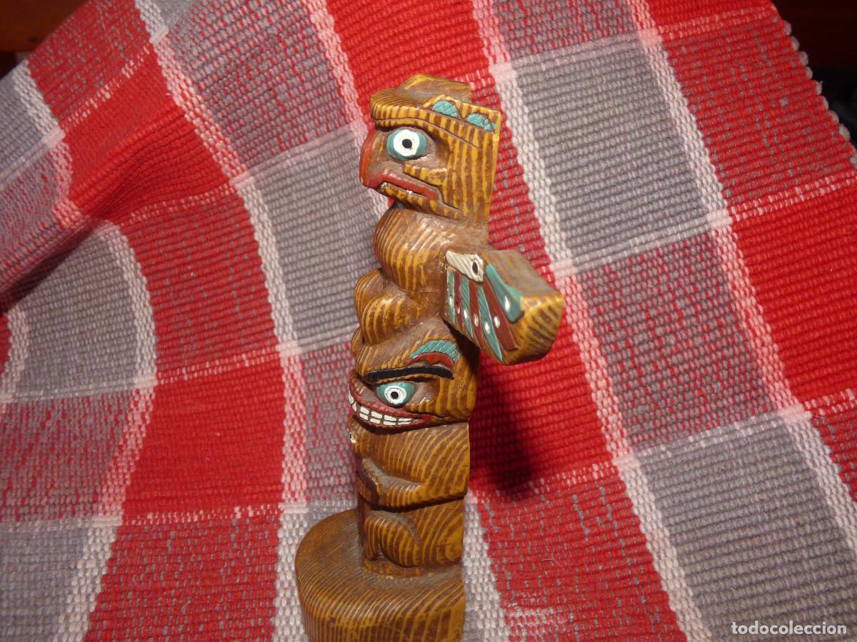 Antig&uuml;edades: Totem indio,Canada.Perlite. - Foto 3