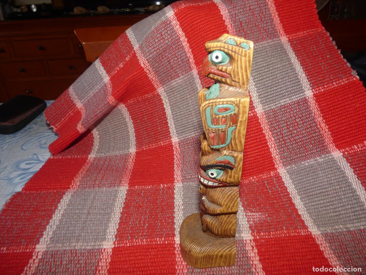 Antig&uuml;edades: Totem indio,Canada.Perlite. - Foto 1