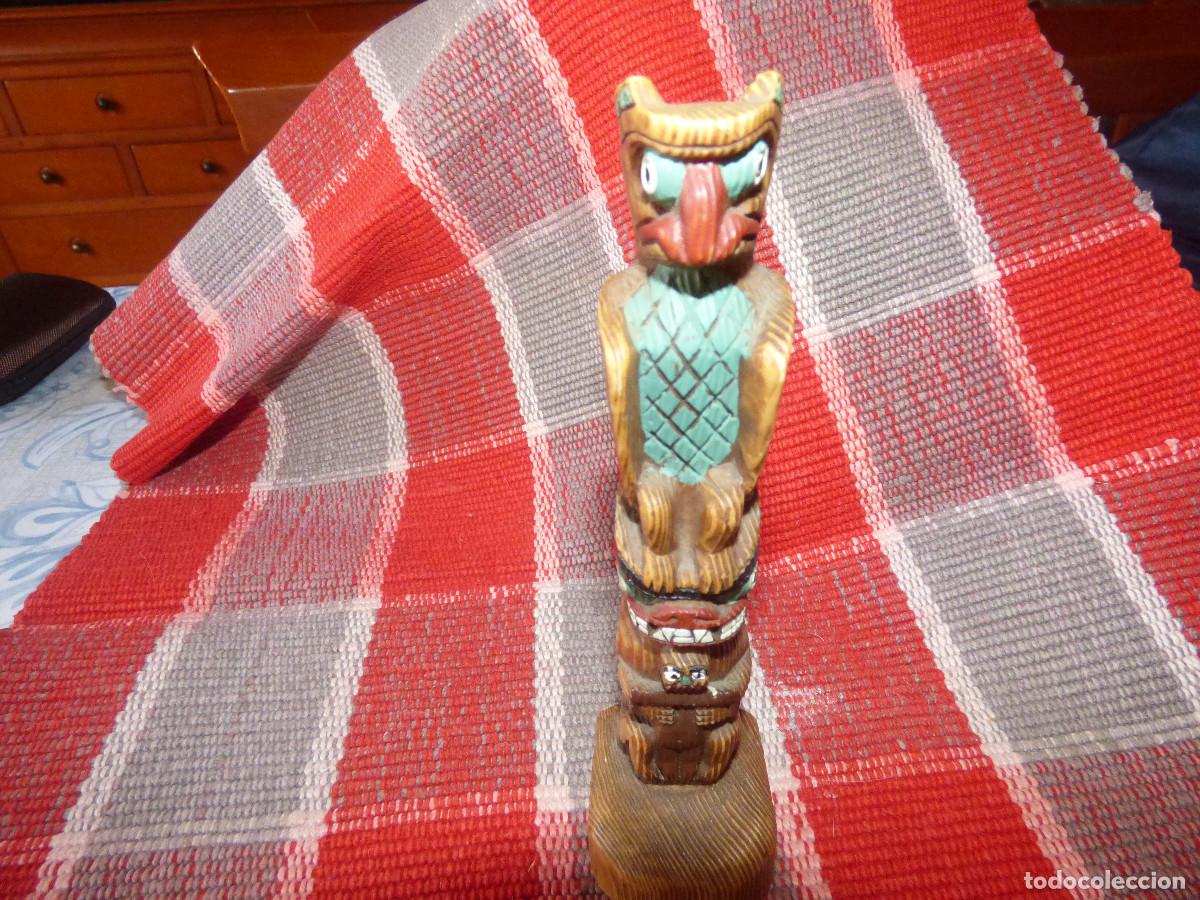 Antig&uuml;edades: Totem indio,Canada.Perlite. - Foto 2