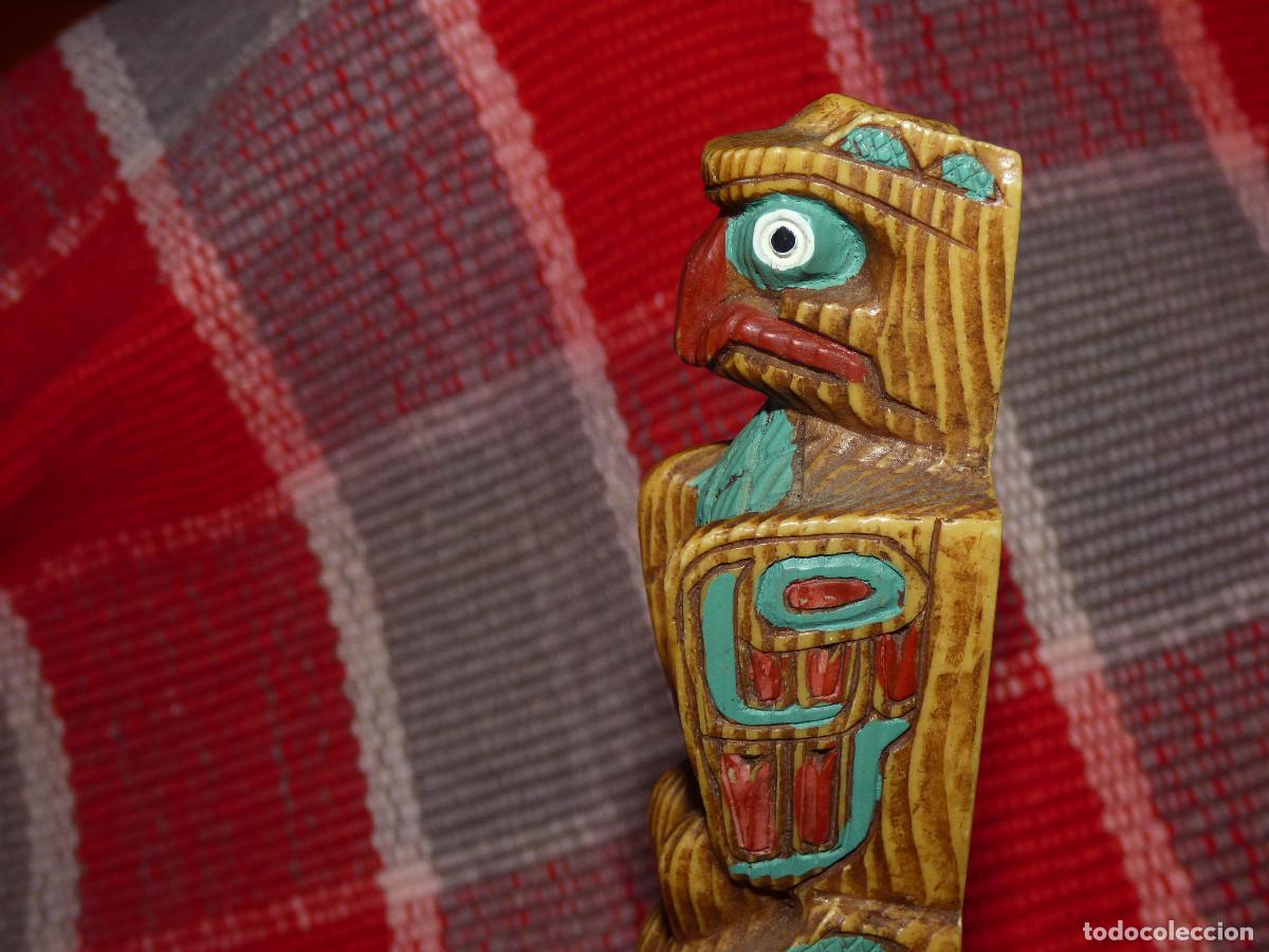 Antig&uuml;edades: Totem indio,Canada.Perlite. - Foto 3