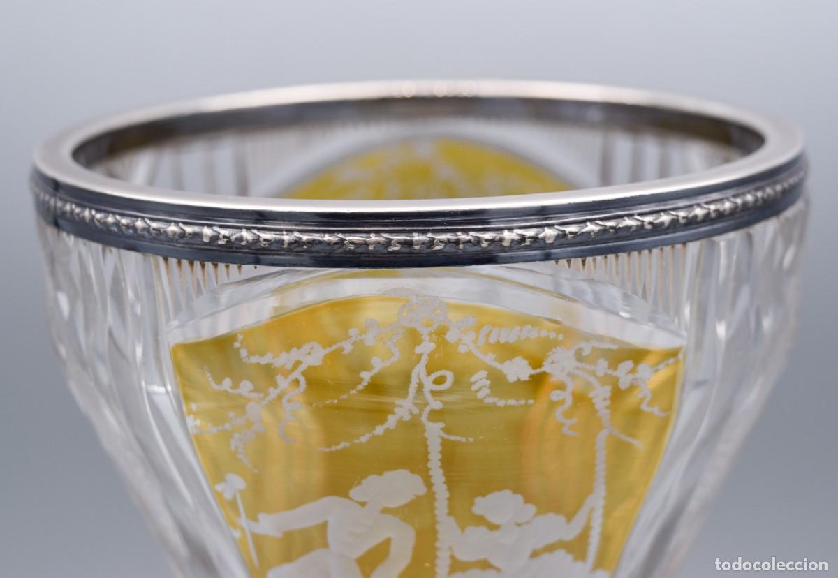 Antig&uuml;edades: Jarr&oacute;n antiguo en forma de copa con plata - Foto 6