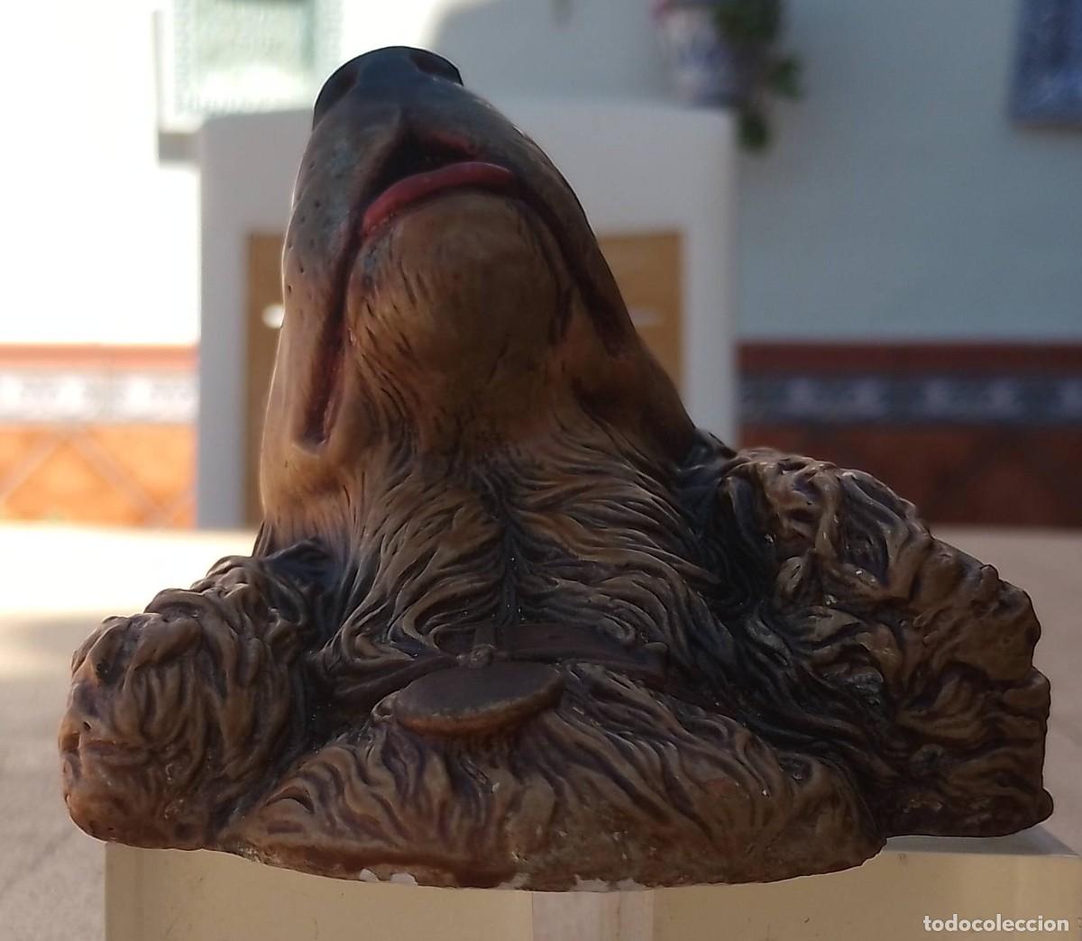 Antig&uuml;edades: Cabeza Cocker Spaniel en Escayola - Foto 2