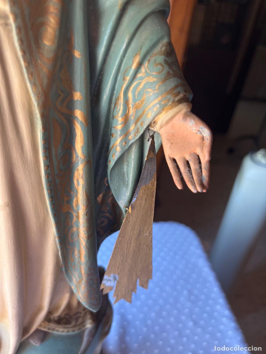Antig&uuml;edades: Virgen Milagrosa cristal 46cm - Foto 6