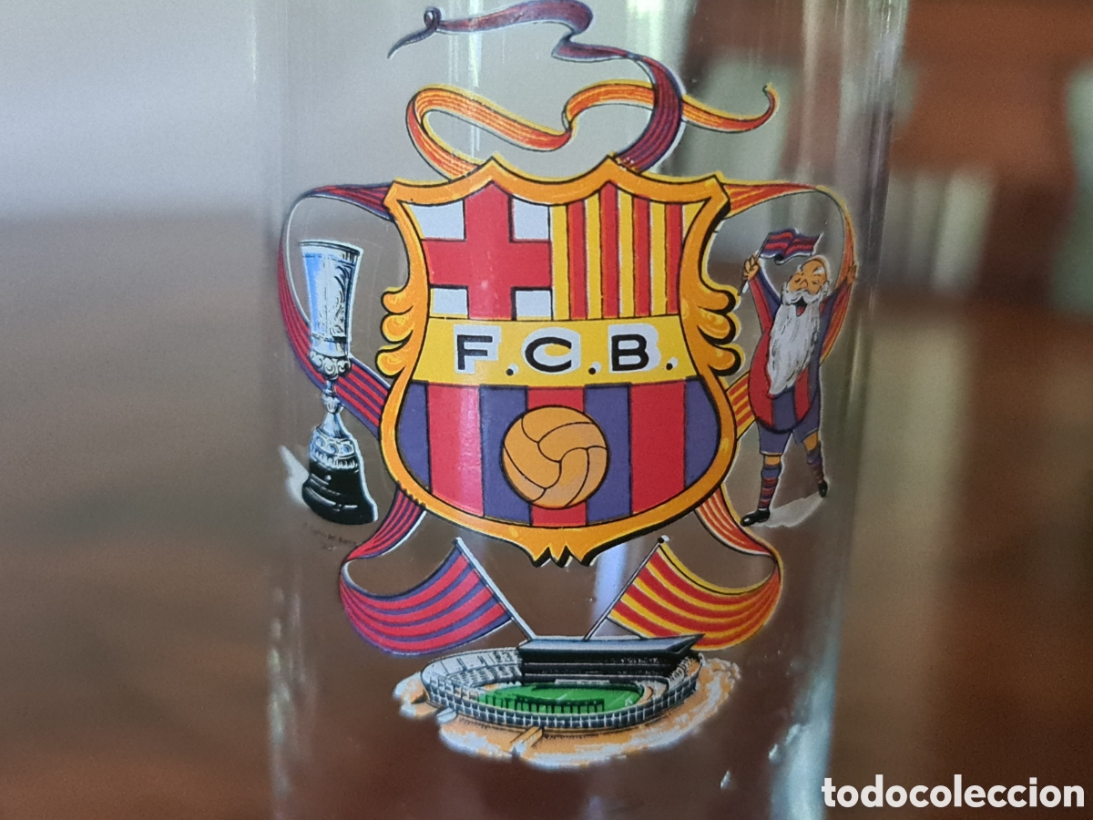 Antig&uuml;edades: Vasos de Tubo derbi Barsa Madrid - Foto 2