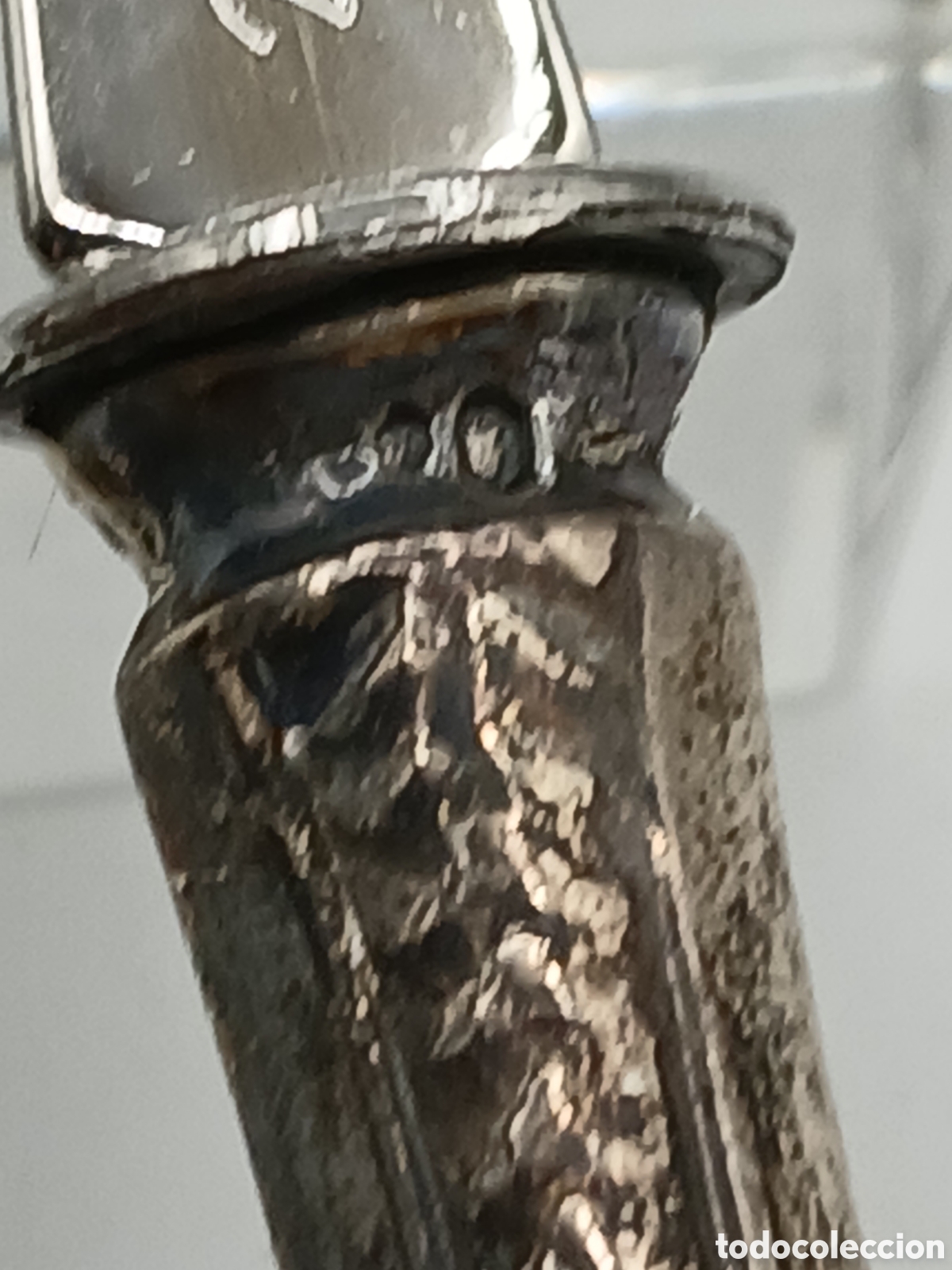 Antig&uuml;edades: Cuchara y tenedor mango plata 925mls - Foto 5