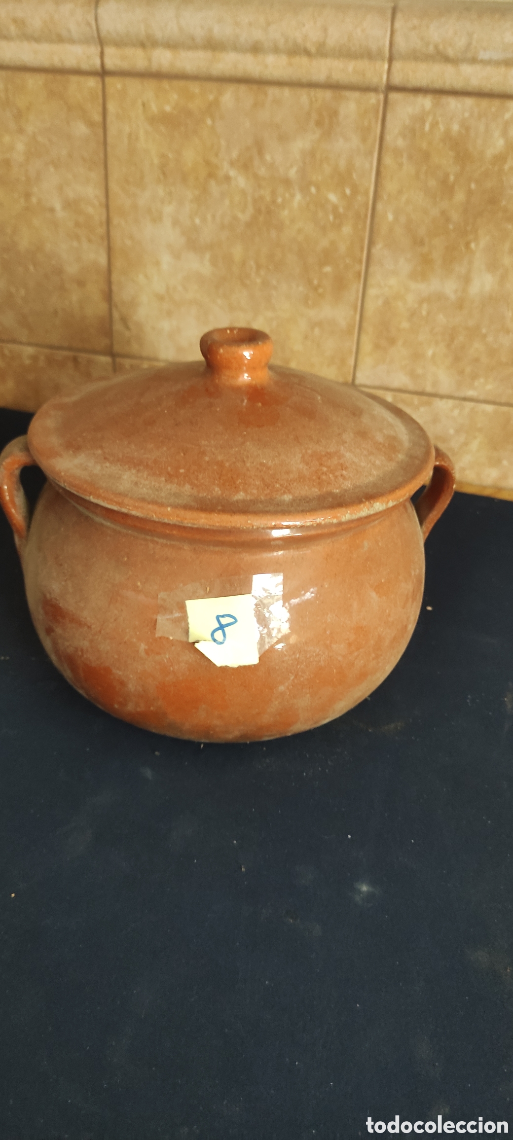 Antig&uuml;edades: Olla de barro con tapadera - Foto 4