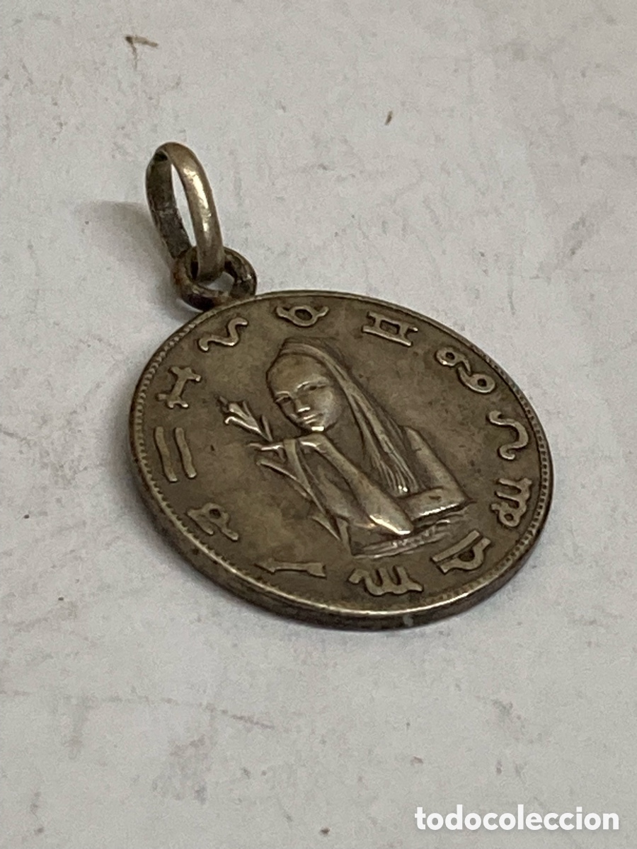 Antig&uuml;edades: Medalla de plata religiosa C288 - Foto 1