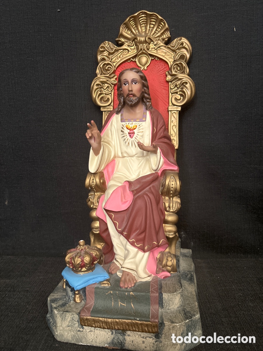 Antig&uuml;edades: Sagrado coraz&oacute;n en trono - Foto 1