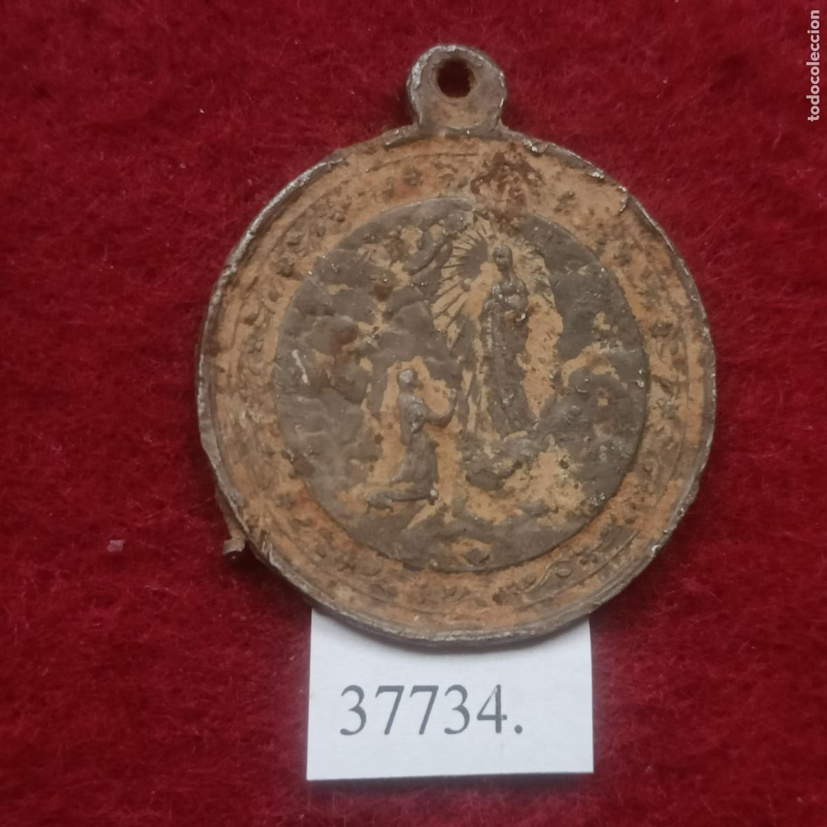 Antig&uuml;edades: Medalla religiosa. . - Foto 2