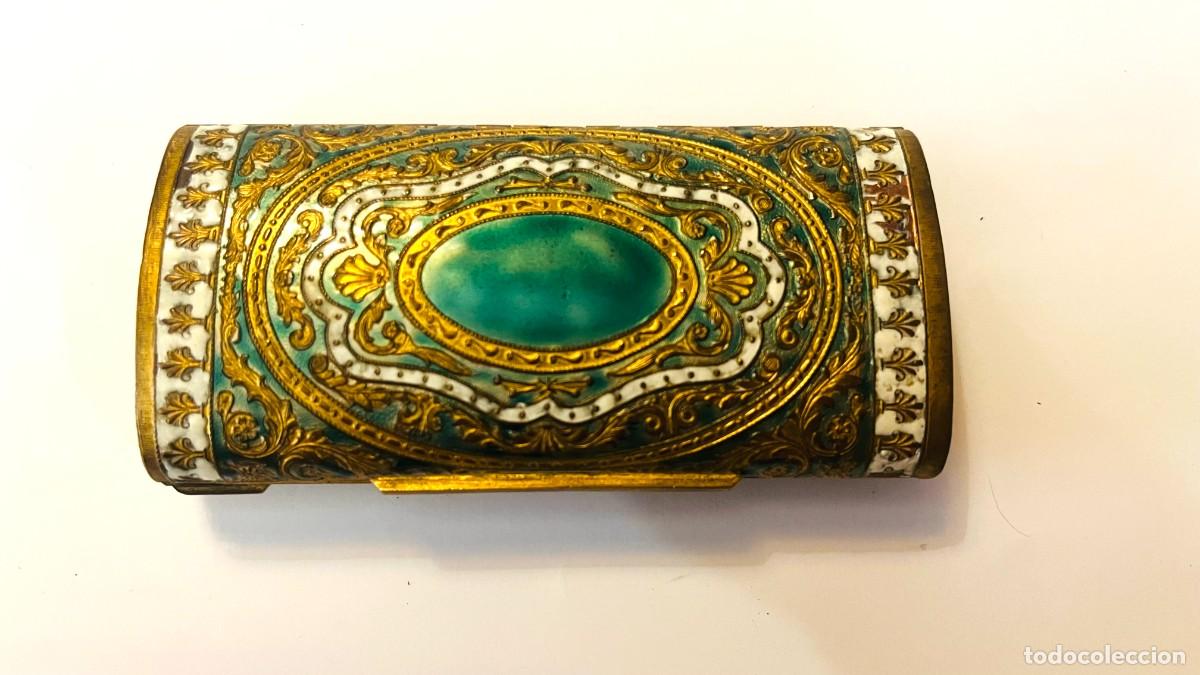 Antig&uuml;edades: Caja Cigarrera Rectangular del Siglo XIX. En esmalte sobre cobre y bronce ormolu. - Foto 4