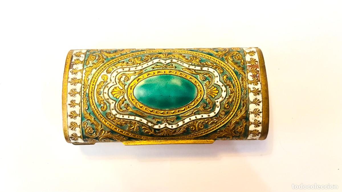 Antig&uuml;edades: Caja Cigarrera Rectangular del Siglo XIX. En esmalte sobre cobre y bronce ormolu. - Foto 1