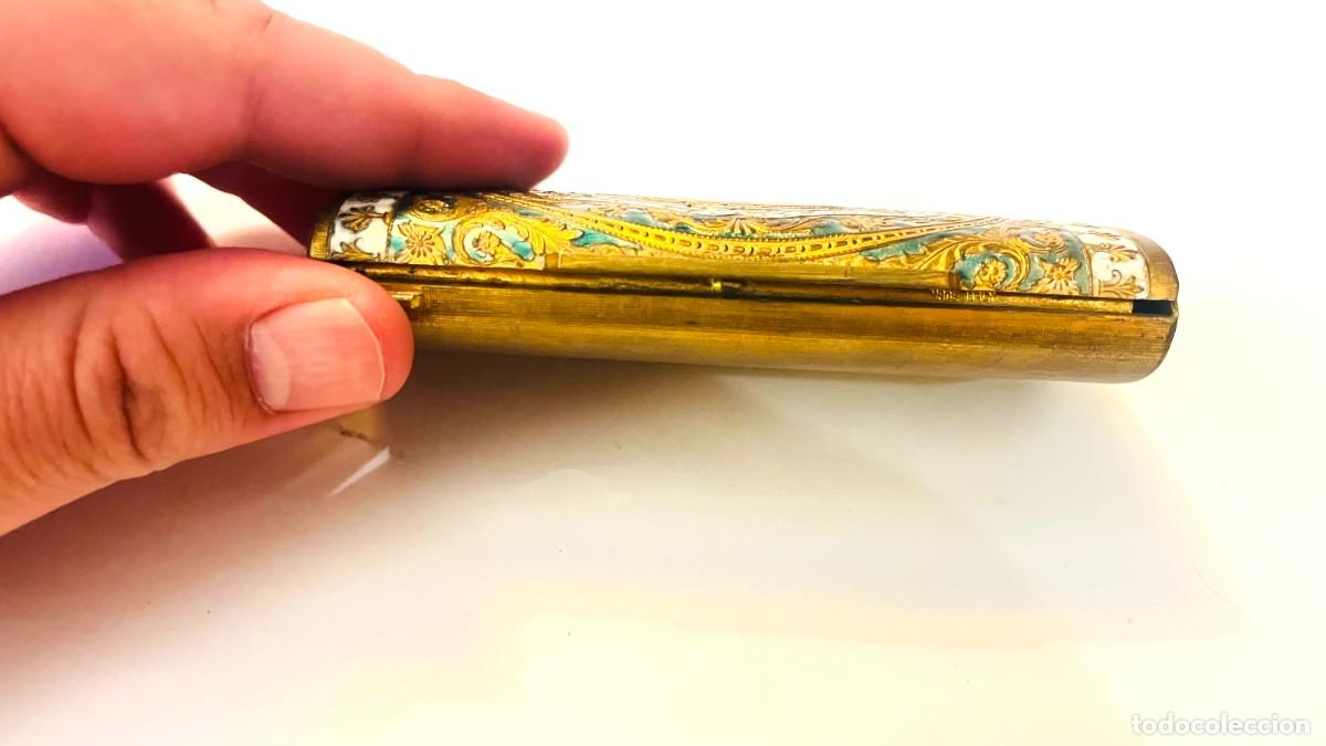 Antig&uuml;edades: Caja Cigarrera Rectangular del Siglo XIX. En esmalte sobre cobre y bronce ormolu. - Foto 5