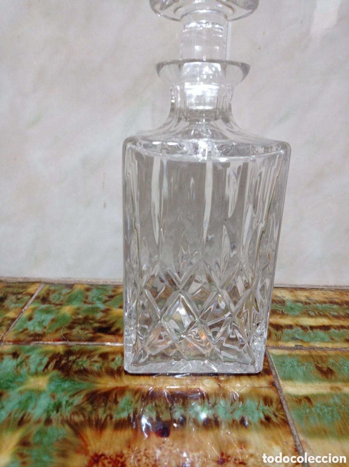 Antig&uuml;edades: Licorera de cristal de bohemia - Foto 3