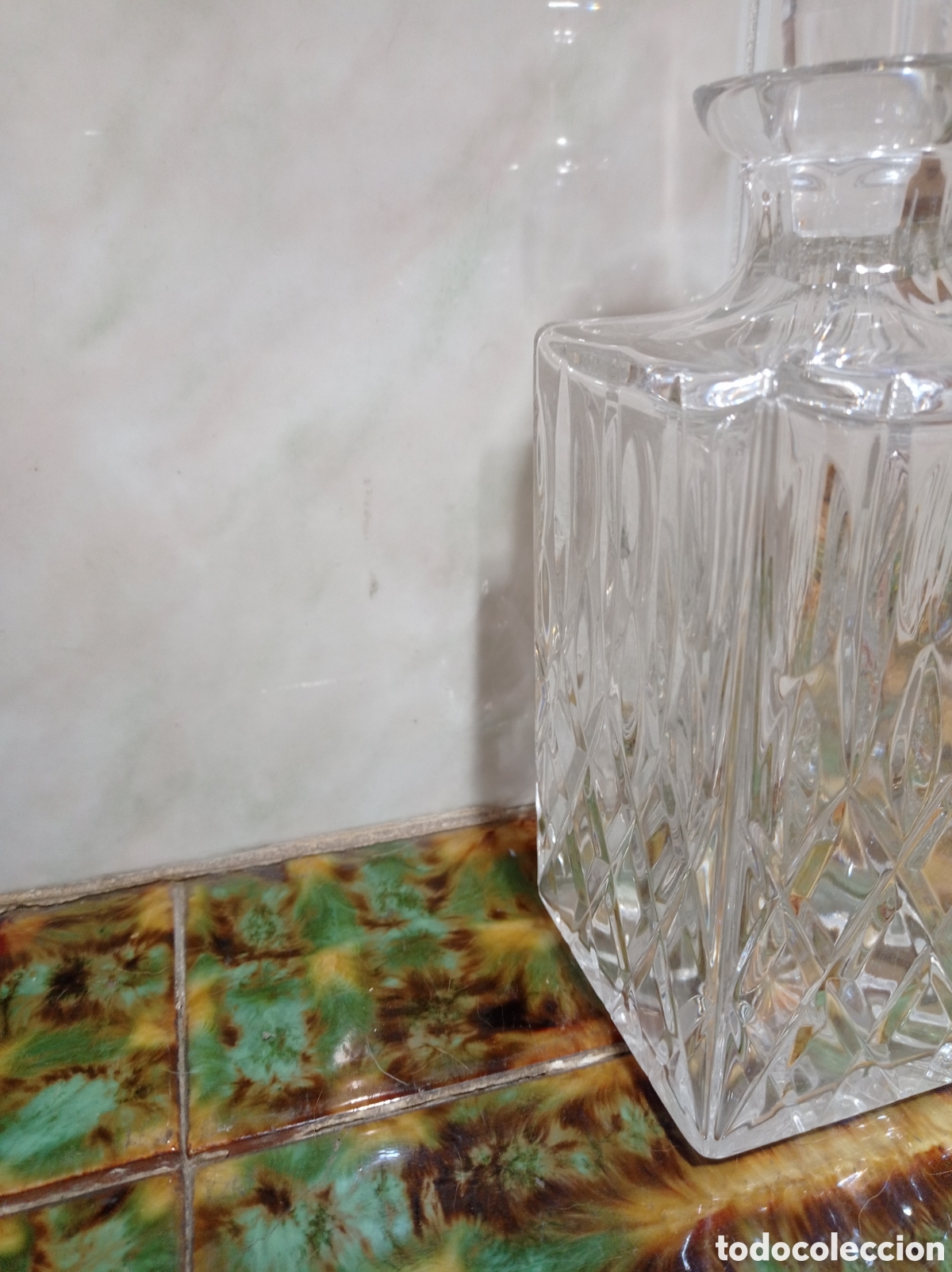 Antig&uuml;edades: Licorera de cristal de bohemia - Foto 4