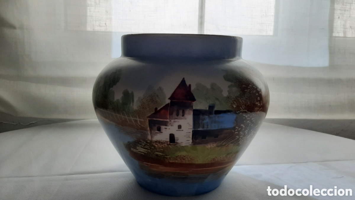 Antig&uuml;edades: Macetero de Sevres, siglo XX - Foto 2