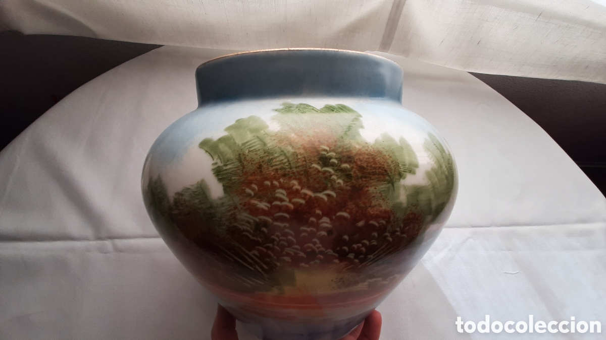 Antig&uuml;edades: Macetero de Sevres, siglo XX - Foto 5