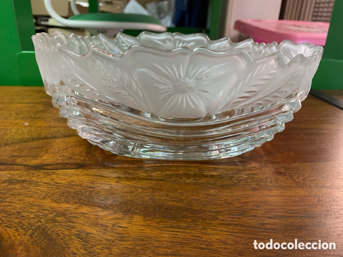 Antig&uuml;edades: 02_ centro de mesa de cristal - Foto 2