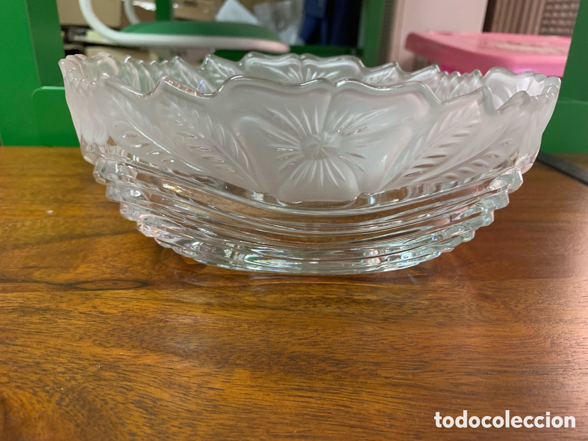 Antig&uuml;edades: 02_ centro de mesa de cristal - Foto 3