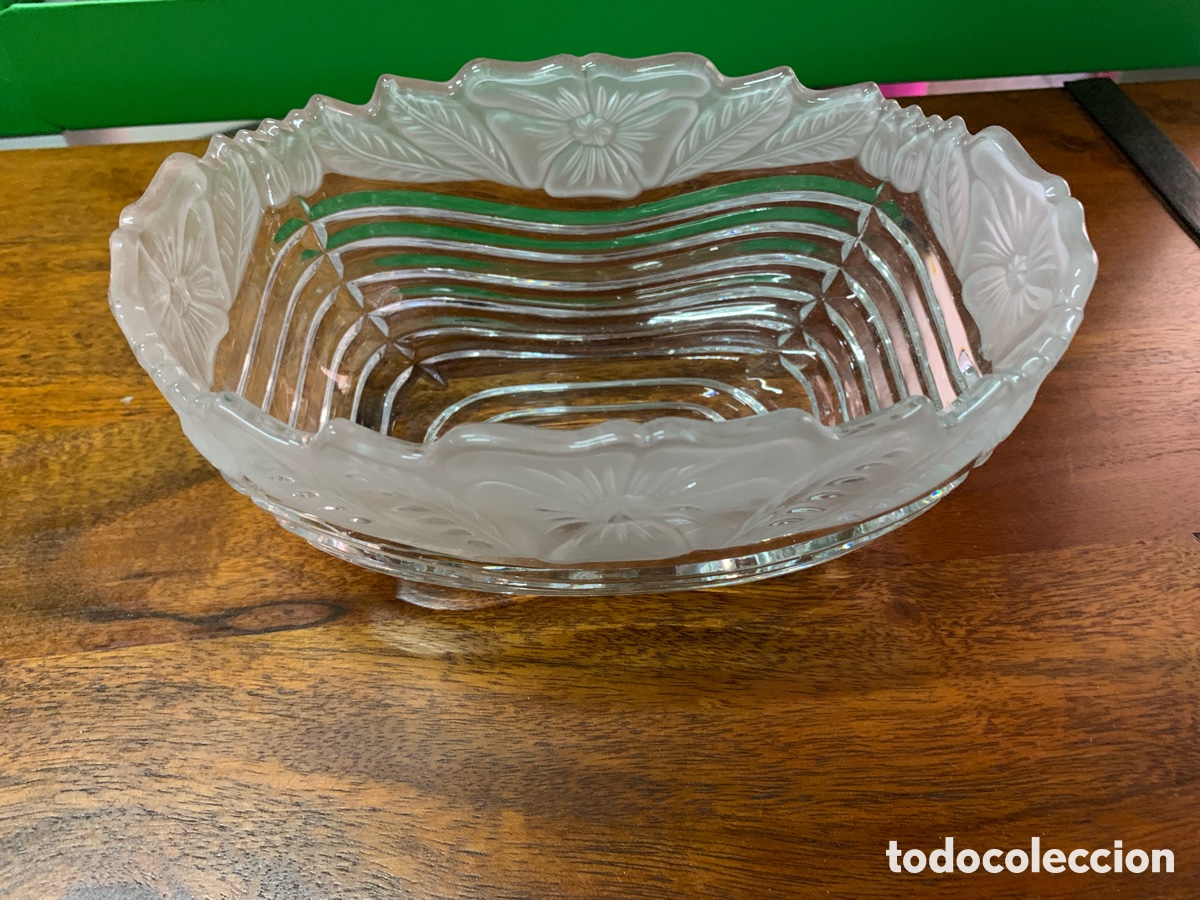 Antig&uuml;edades: 02_ centro de mesa de cristal - Foto 4