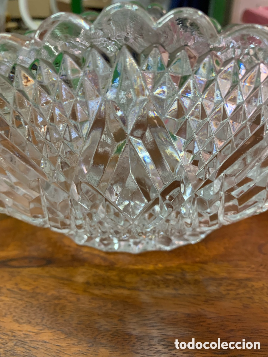 Antig&uuml;edades: 02_ centro de mesa de cristal - Foto 4