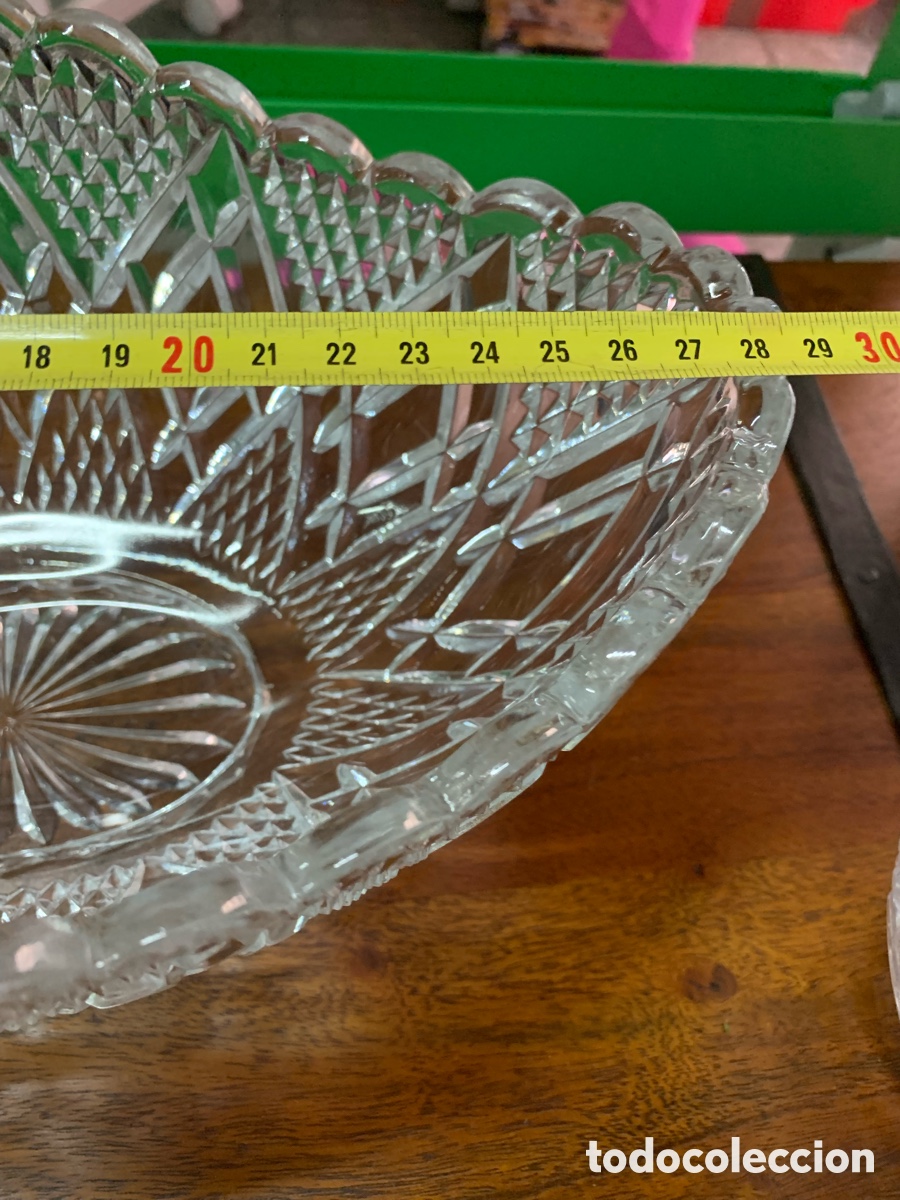 Antig&uuml;edades: 02_ centro de mesa de cristal - Foto 6