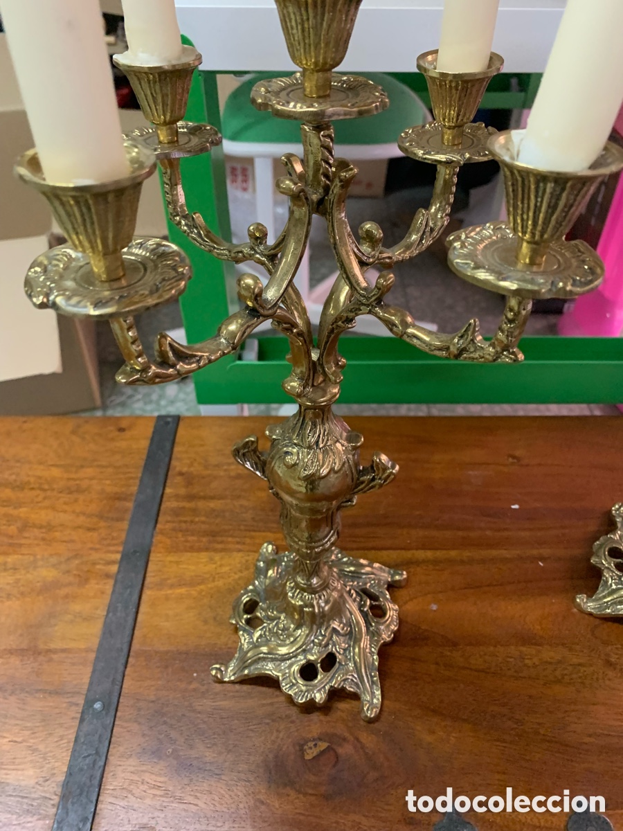 Antig&uuml;edades: 02_juego de candelabros - Foto 3