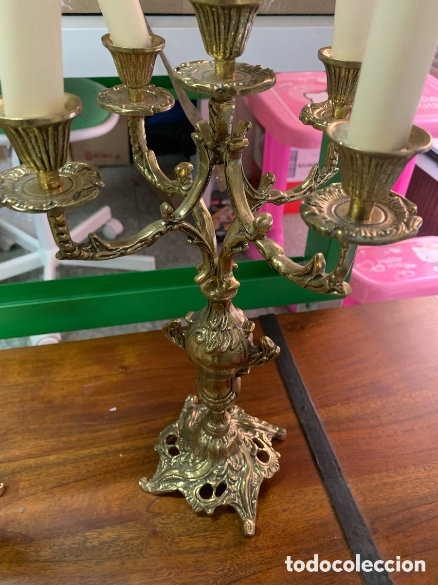 Antig&uuml;edades: 02_juego de candelabros - Foto 6