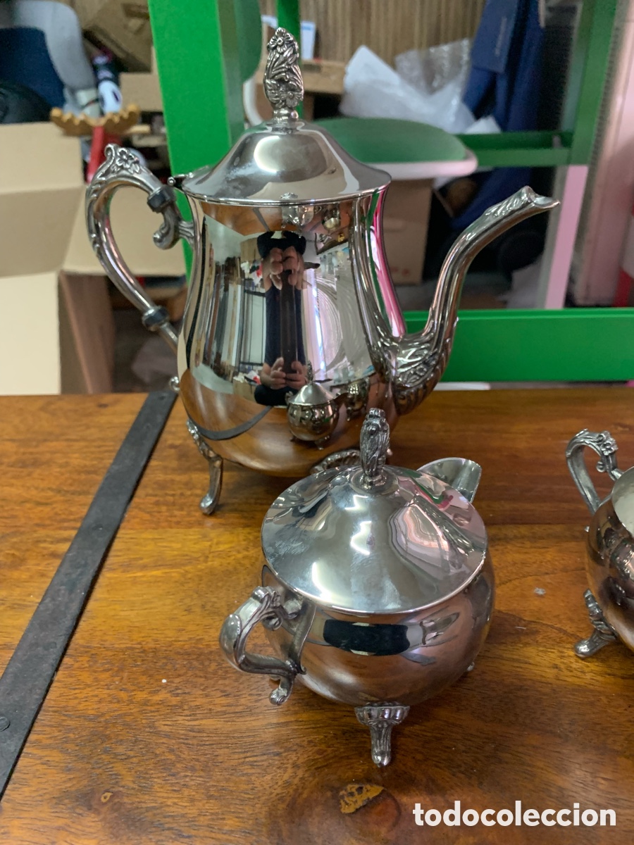 Antig&uuml;edades: 02_ juego de caf&eacute; tetera - Foto 3