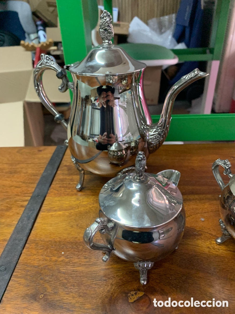 Antig&uuml;edades: 02_ juego de caf&eacute; tetera - Foto 4