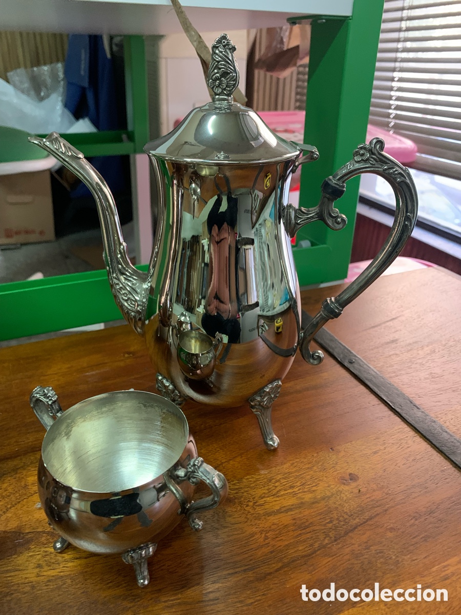 Antig&uuml;edades: 02_ juego de caf&eacute; tetera - Foto 7