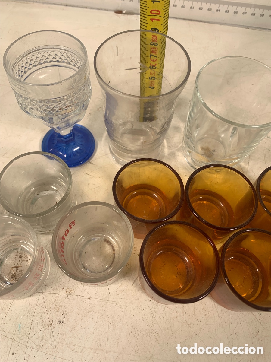 Antig&uuml;edades: 01_ lote vasos de chupitos cristal - Foto 5