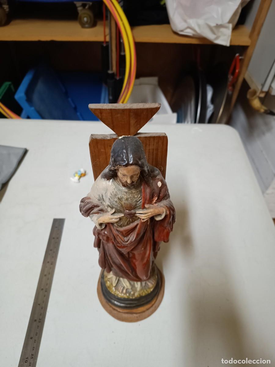 Antig&uuml;edades: Figura del Sagrado Coraz&oacute;n - Foto 3