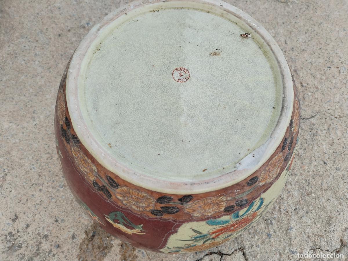 Antig&uuml;edades: macetero chino con pajaros - Foto 3