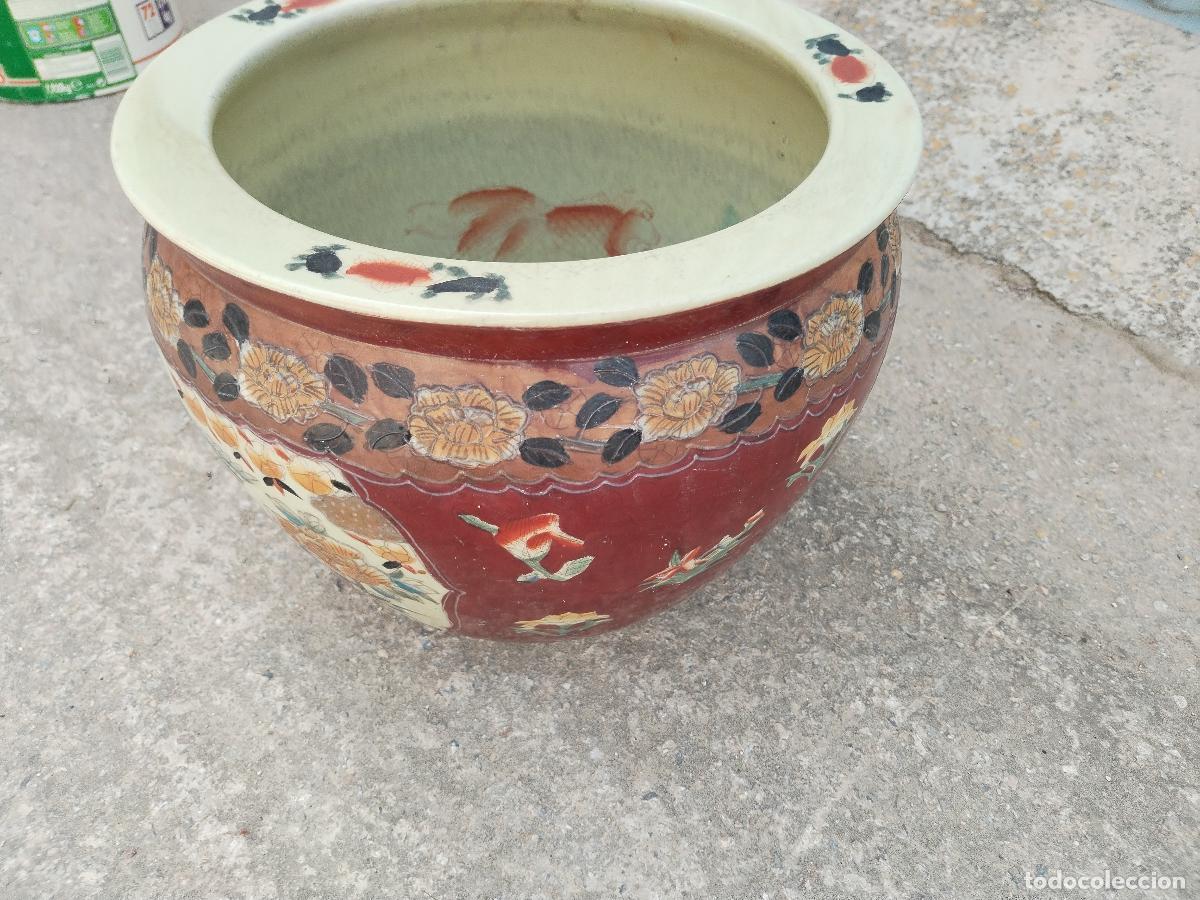Antig&uuml;edades: macetero chino con pajaros - Foto 6