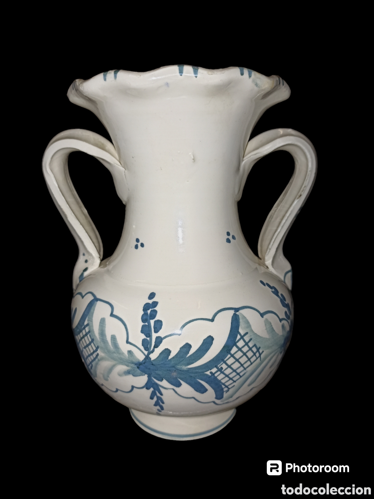 Antig&uuml;edades: Jarr&oacute;n florero centro de ceramica - Foto 1