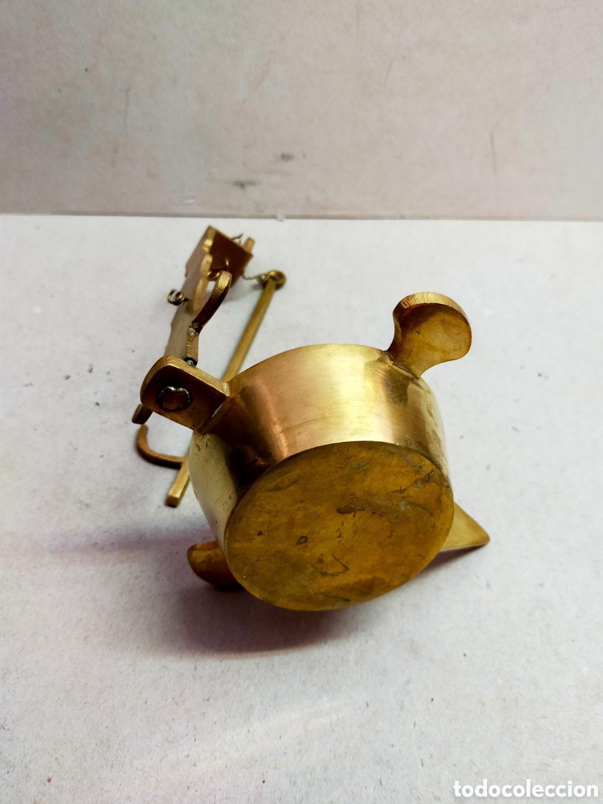 Antig&uuml;edades: LAMPARA LAMPARILLA DE ACEITE DE BRONCE. - Foto 6