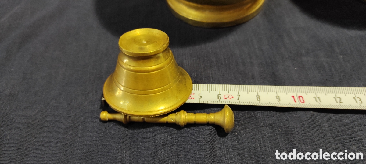 Antig&uuml;edades: Lote de seis almireces / morteros de bronce - Foto 4