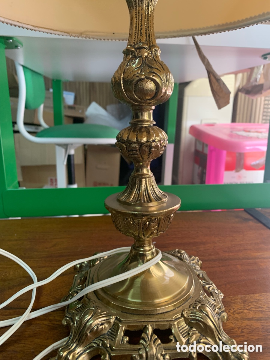 Antig&uuml;edades: 02_ l&aacute;mpara de bronce - Foto 4
