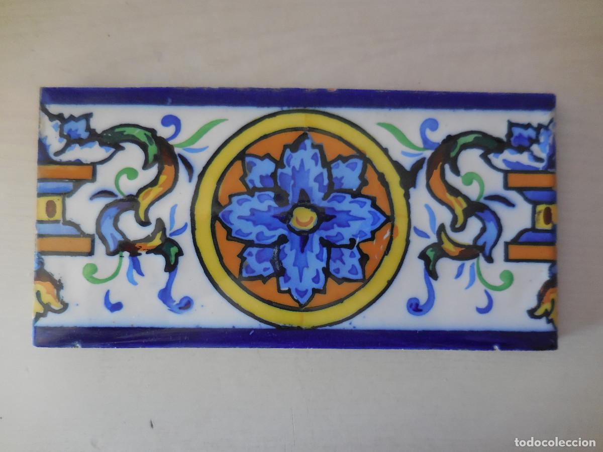 Antig&uuml;edades: AZULEJO. MANISES. C. 1920. ORIGINAL&iexcl;&iexcl;&iexcl; - Foto 1