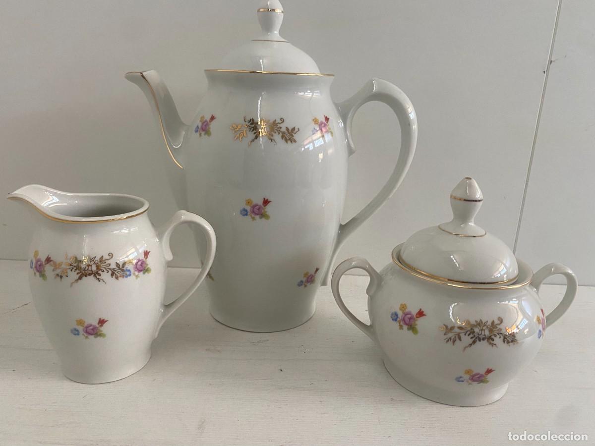 Antig&uuml;edades: JUEGO DE CAFE PORCELANA ALEMANA KUNSTABLEILING EN PERFECTO ESTADO