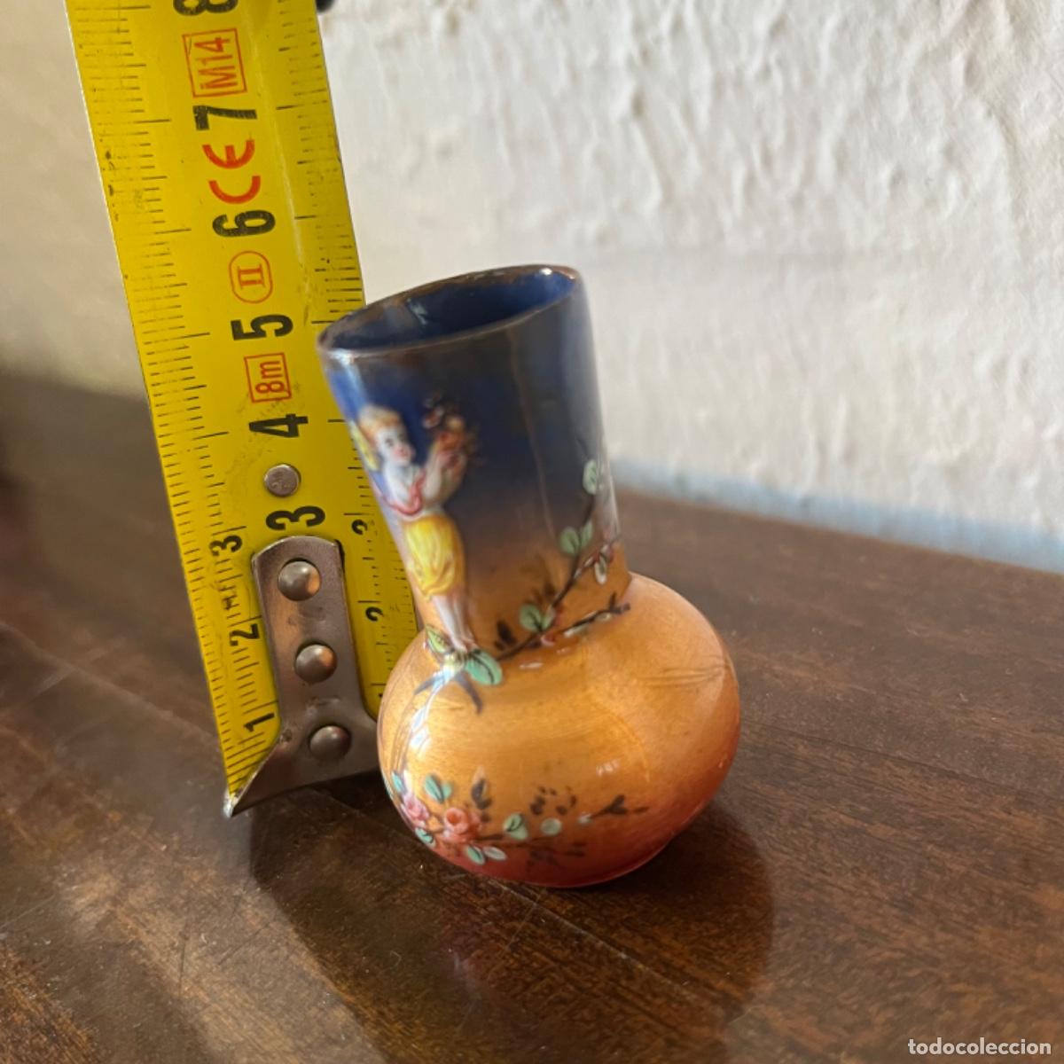 Antig&uuml;edades: Jarr&oacute;n esmaltado pintado a mano - Foto 2