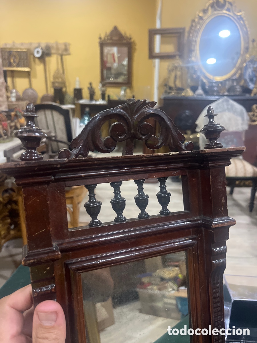 Antig&uuml;edades: Antiguo marco con espejo - Foto 4