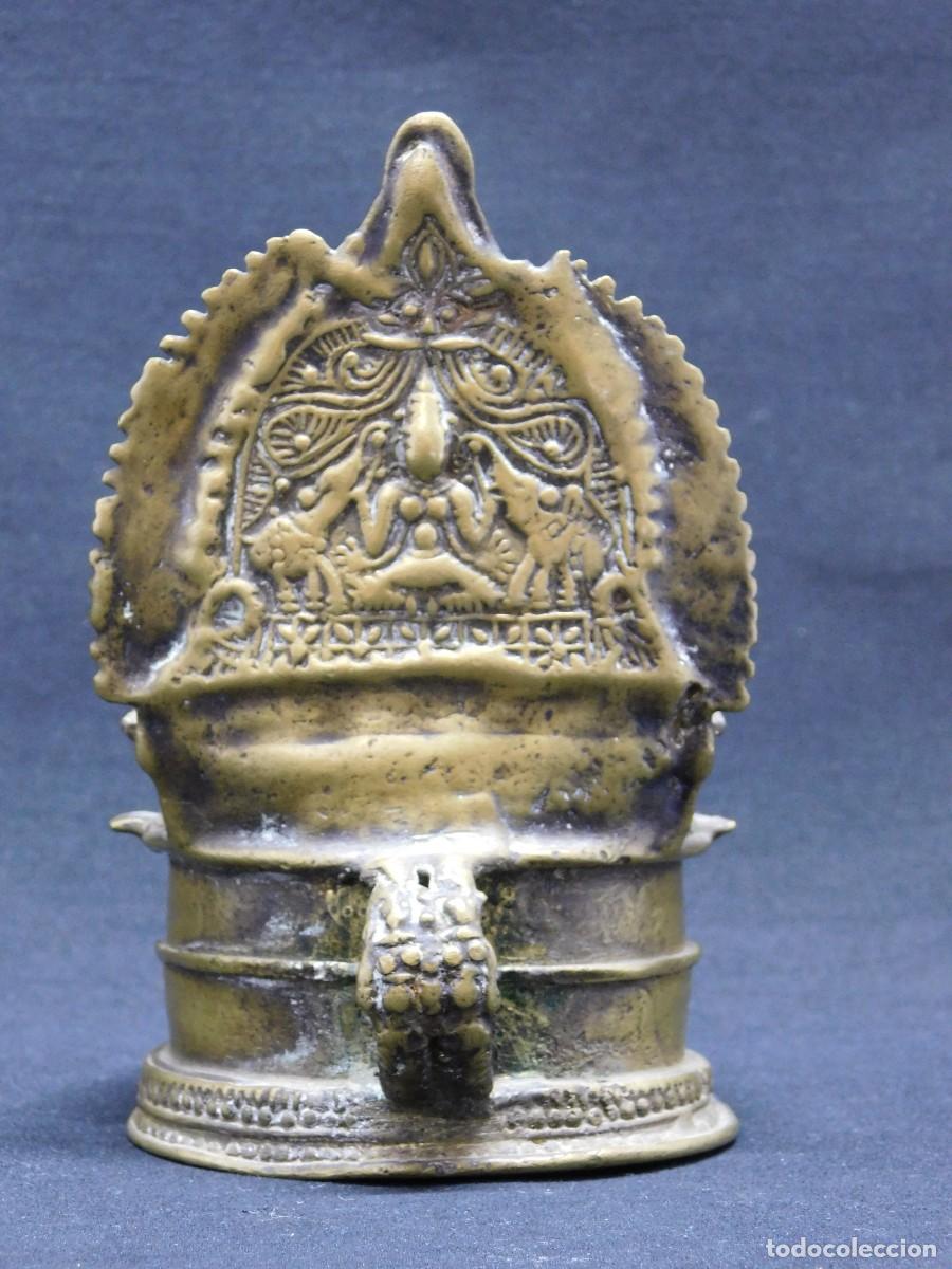 Antig&uuml;edades: L&Aacute;MPARA DE ACEITE DE BRONCE - Foto 7