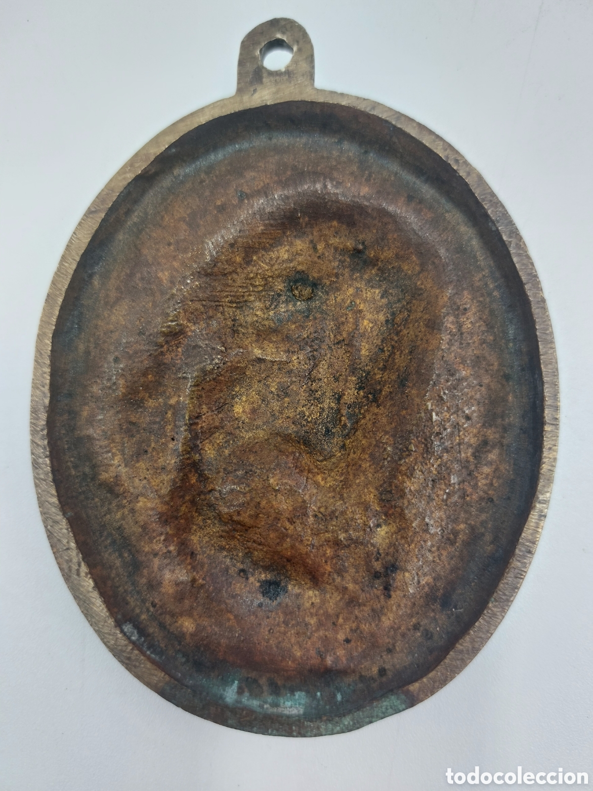 Antig&uuml;edades: ECCE HOMO. ANTIGUA PLACA DEVOCIONAL DE BRONCE. - Foto 2