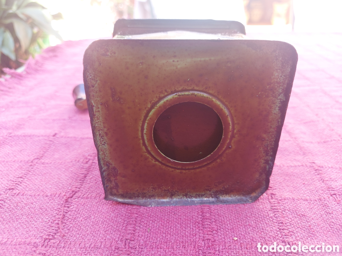 Antig&uuml;edades: MOLINILLO DE CAFE ELMA MARR&Oacute;N Y DORADO - Foto 5