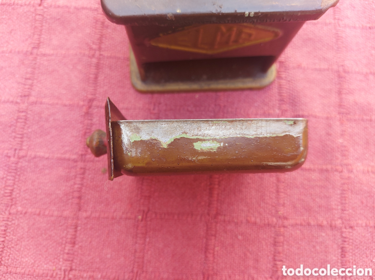 Antig&uuml;edades: MOLINILLO DE CAFE ELMA MARR&Oacute;N Y DORADO - Foto 9
