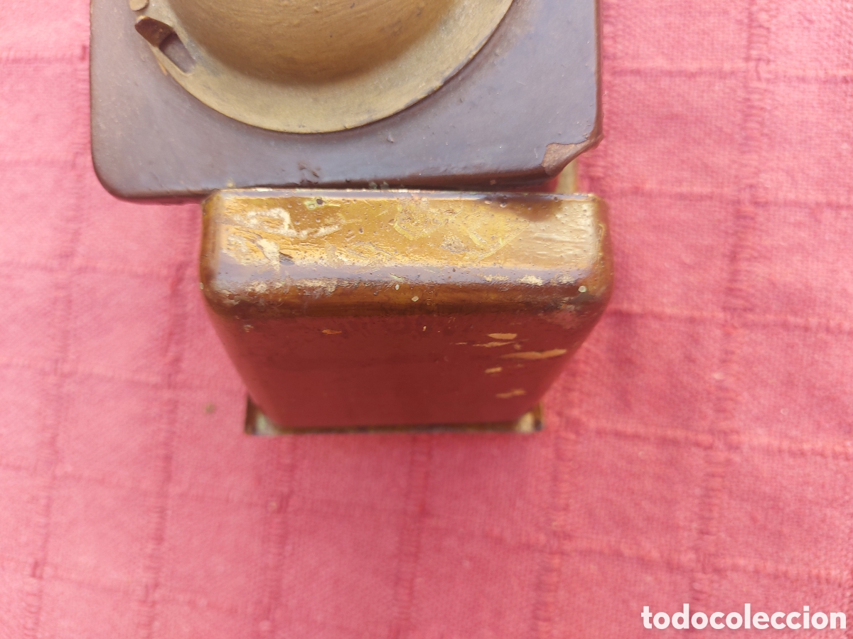 Antig&uuml;edades: MOLINILLO DE CAFE ELMA MARR&Oacute;N Y DORADO - Foto 10