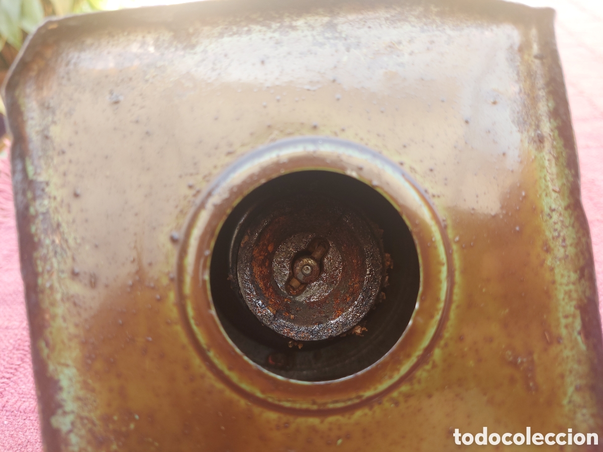 Antig&uuml;edades: MOLINILLO DE CAFE ELMA MARR&Oacute;N Y DORADO - Foto 14