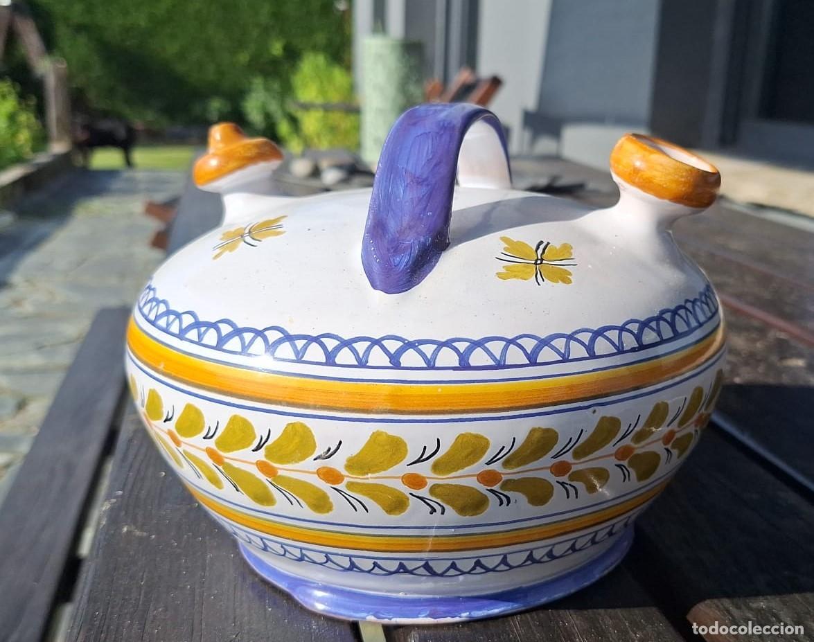 Antig&uuml;edades: BOTIJO CER&Aacute;MICA Talavera - Foto 1