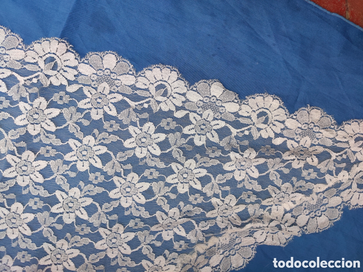 Antig&uuml;edades: PRECIOSA MANTILLA DE 3 PICOS - Foto 4